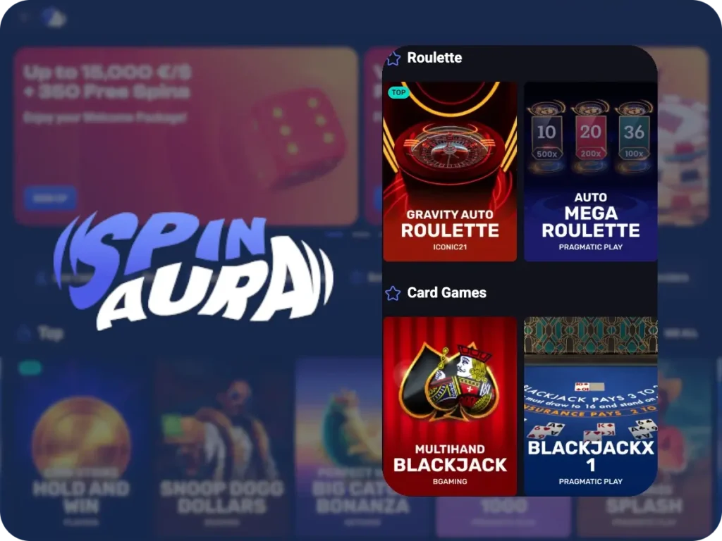 Spin Aura Casino Table Games