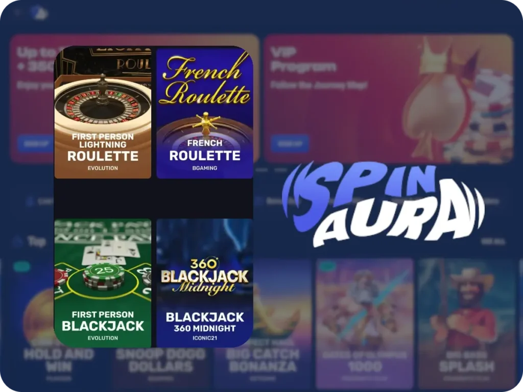 SpinAura Casino Table Games