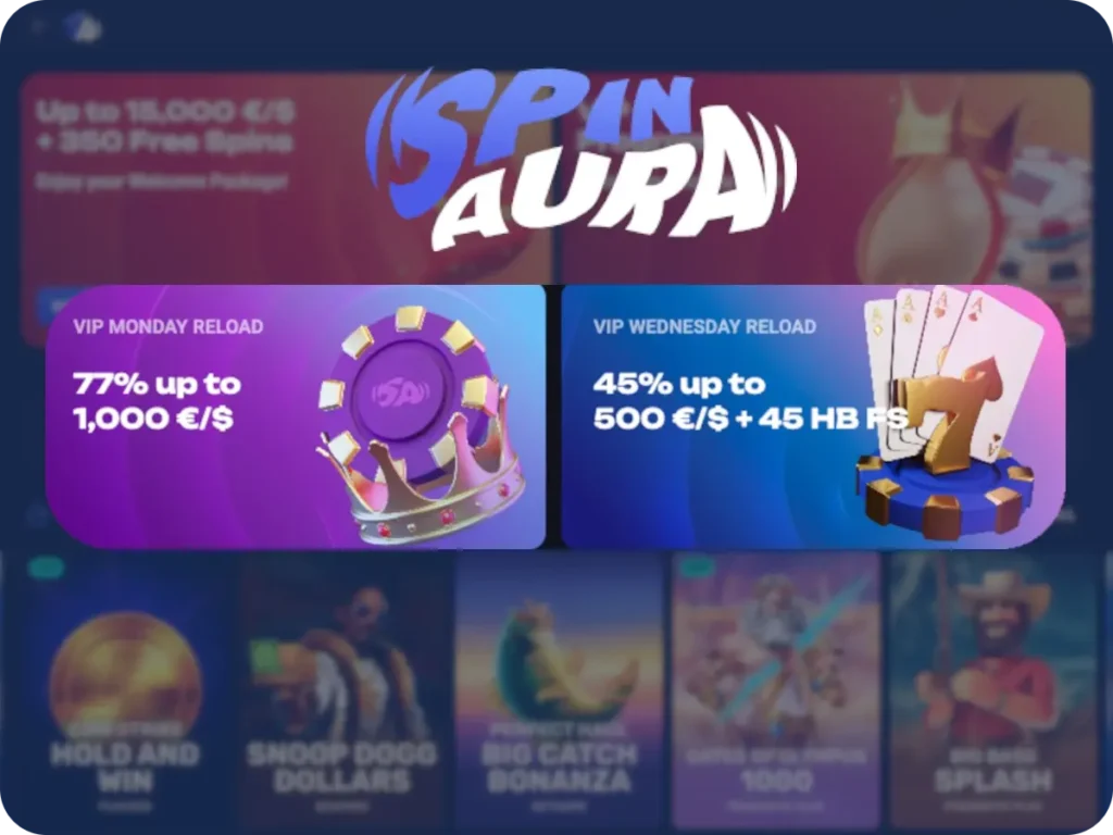 SpinAura Casino VIP Bonus